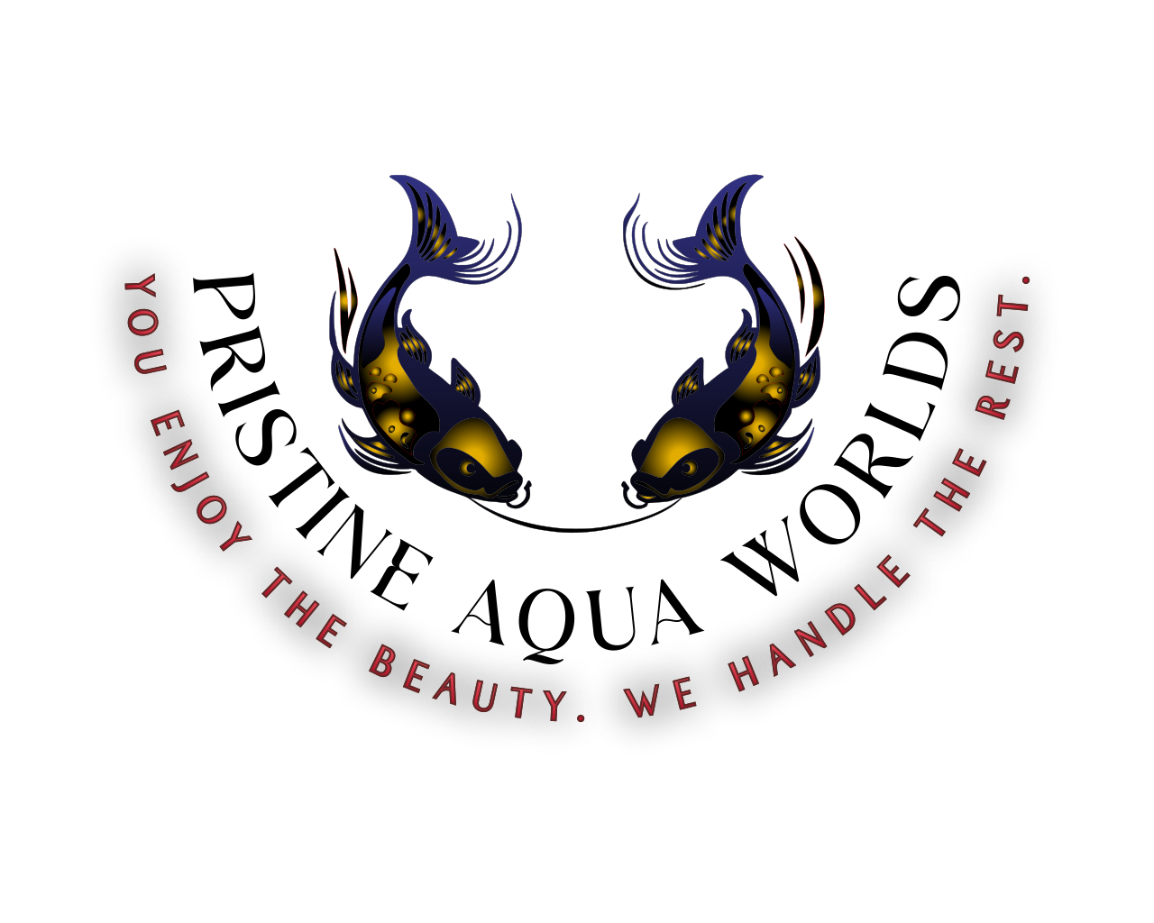 Pristine Aqua Worlds Secondary Logo
